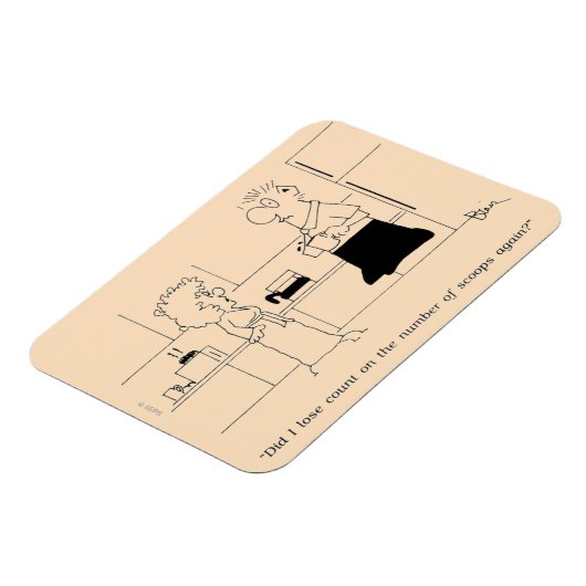 Te veel koffie magneet (Linkerzijde)