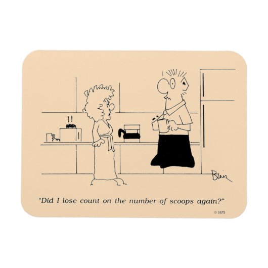 Te veel koffie magneet (Horizontaal)