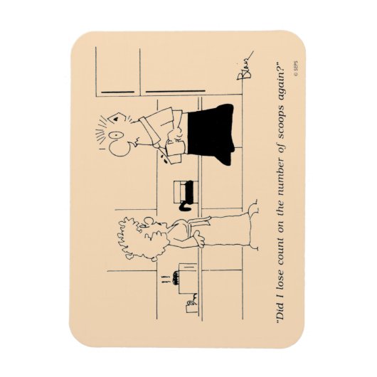 Te veel koffie magneet (Verticaal)