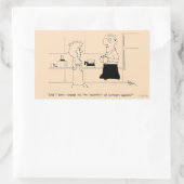 Te veel koffie rechthoekige sticker (Tas)