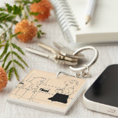 Te veel koffie sleutelhanger (Voorkant Rechts)