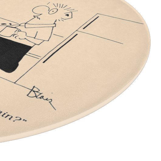 Te veel koffie snijplank (Hoek)