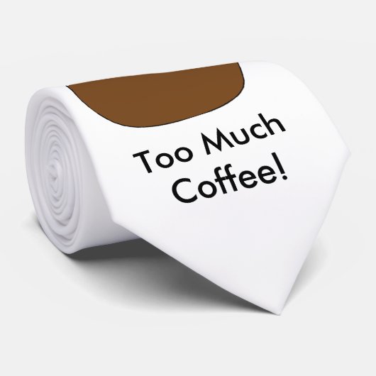 Te veel koffie-Stropdas Stropdas (Opgerold)