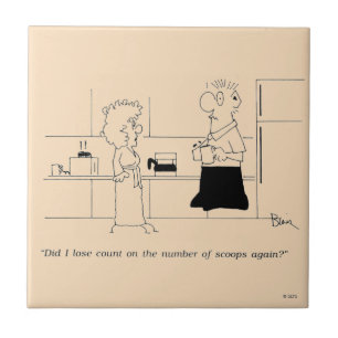 Te veel koffie tegeltje