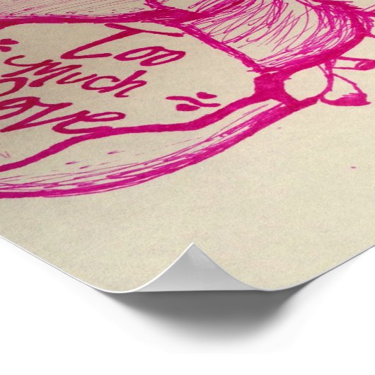 Te veel liefdesPoster Poster (Hoek)