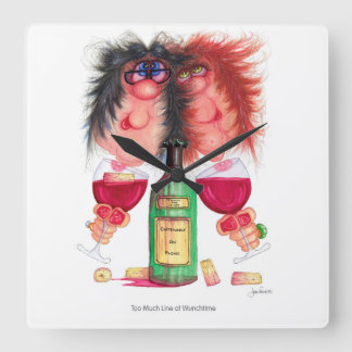 Te veel lijn bij Wunchtime Vierkante Klok