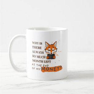 Te veel maand, te weinig geld koffiemok