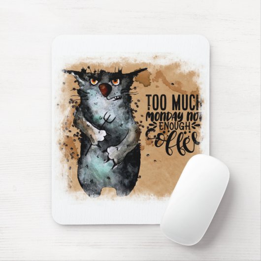 Te veel maandag muismat (Met muis)