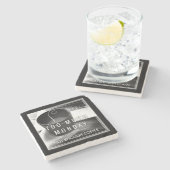 Te veel maandag niet genoeg koffie stenen onderzetter (Zijkant)