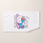 Te veel mensen buiten Unicorn Introvert Bad Handdoek (Handdoek)