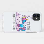 Te veel mensen buiten Unicorn Introvert Case-Mate iPhone Case (Achterkant (horizontaal))