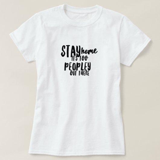 Te veel mensen daar in de T-shirt van de vrouw (Design voorkant)