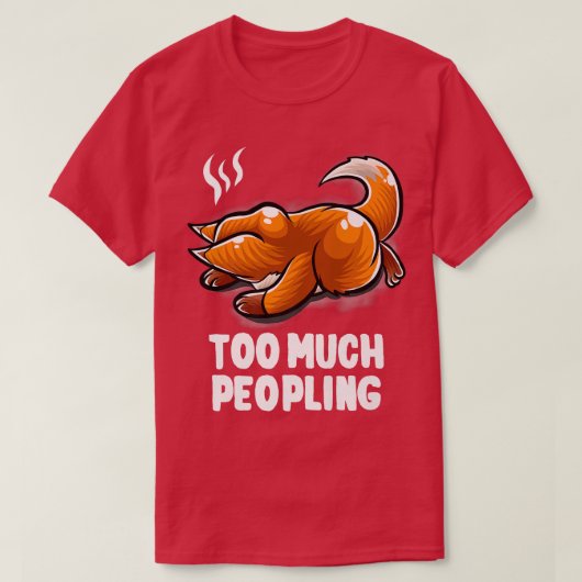 Te veel mensen die nerd slapen nerd t-shirt (Design voorkant)