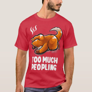 Te veel mensen die nerd slapen nerd t-shirt