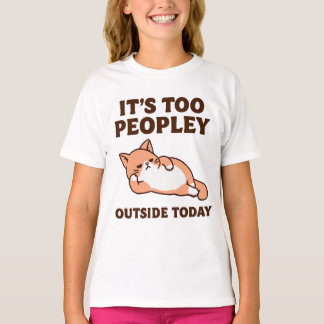 Te veel mensen kat t-shirt