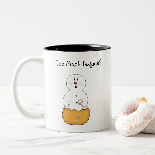 Te veel Mok Tequila Snowman (Met donut)