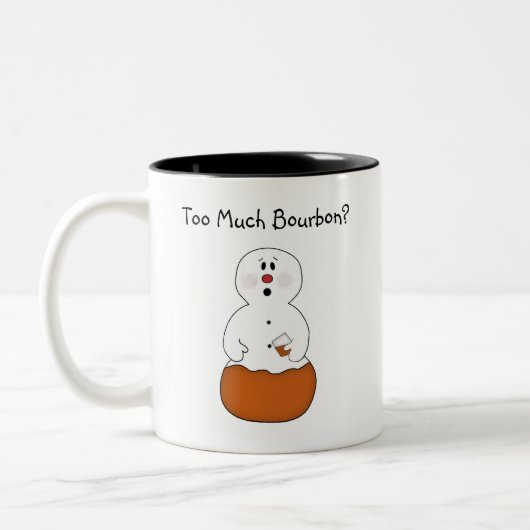 Te veel Mok van Bourbon Snowman (Links)
