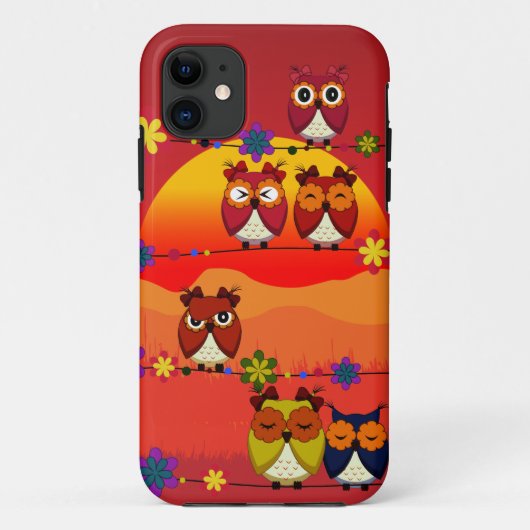Te veel Moppige Uilen Case-Mate iPhone Case (Achterkant)