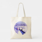 Te veel nemen heeft gevolgen tote bag (Achterkant)
