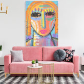 Te veel om Abstract schilderen op OSB-board te doe Canvas Afdruk (Insitu (Woonkamer))