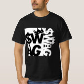 Te veel opschepper t-shirt (Voorkant)