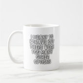 Te veel opties Funny Mok (Links)