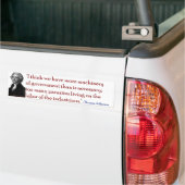 Te veel overheidsparasites bumpersticker (Op Truck)