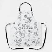 Te veel pasta | Grappig Italiaans Schort (Voorkant)