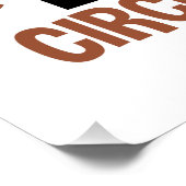 Te veel PI kan je een grote omtrek geven Perfect Poster (Hoek)