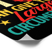 Te veel pi - Wetenschap pi dag pi teken Wiskunde m Poster (Hoek)