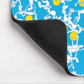 Te veel Pilates mousemat, blauw Muismat (Hoek)