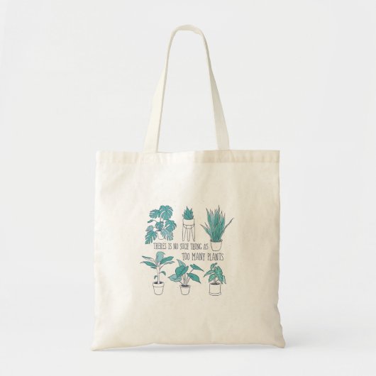 Te veel Planten Canvas tas (Voorkant)