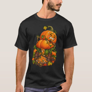 Te veel pompoengewürz Grappige herfst T-shirt