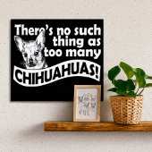 Te veel Poster van Chihuahuas