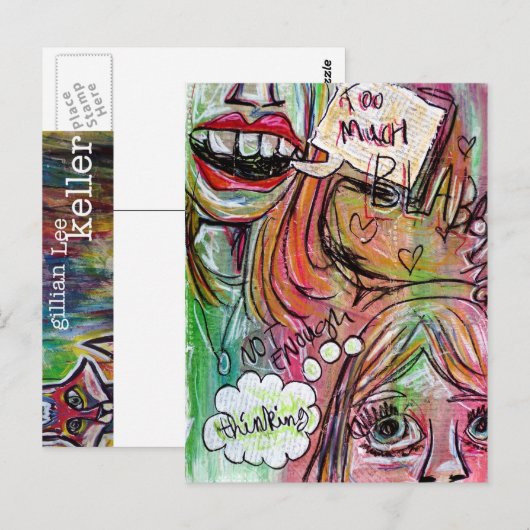 Te veel postkaart (Voorkant / Achterkant)