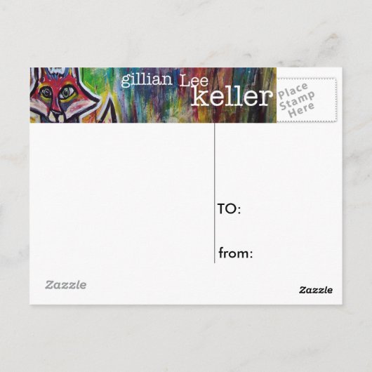 Te veel postkaart (Achterkant)