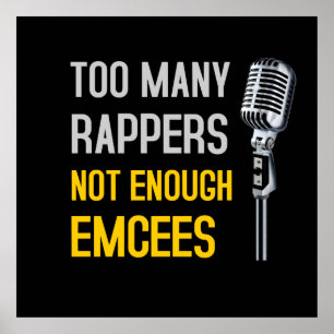 Te veel Rappers - Poster