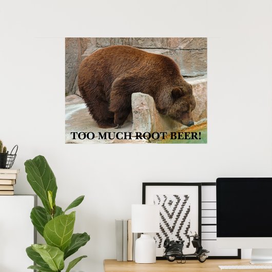 TE VEEL ROOT BEER! POSTER (Thuiskantoor)