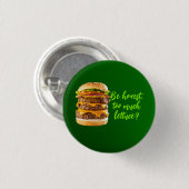 Te veel sla-anti-veganvegetarisch vlees ronde button 3,2 cm (Voorkant /achterkant)