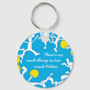Te veel sleutelhanger, blauw sleutelhanger