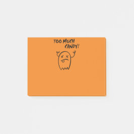 Te veel Snoep Halloween Ghost Monotone Post-it® Notes