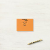 Te veel Snoep Halloween Ghost Monotone Post-it® Notes (Op bureau)