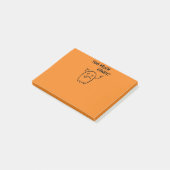 Te veel Snoep Halloween Ghost Monotone Post-it® Notes (Schuin)