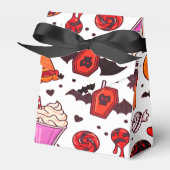 Te veel Snoep voor Dracula Funny Halloween Bedankdoosjes (Voorkant Zijde)