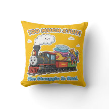 "Te veel spullen!" Whimsical stoomtrein