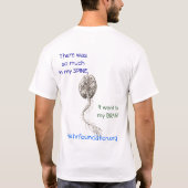 Te veel T-shirt van de wervelkolom (Achterkant)