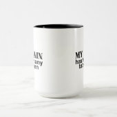 Te veel tabbladen geopend | Grappige overdenkende Mok (Midden)