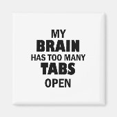 Te veel tabbladen magneet (Voorkant)