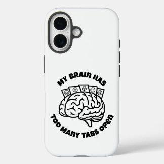 Te Veel Tabs – Overdenker Grappige iPhone Hoes