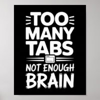 Te veel tabs, te weinig hersenen